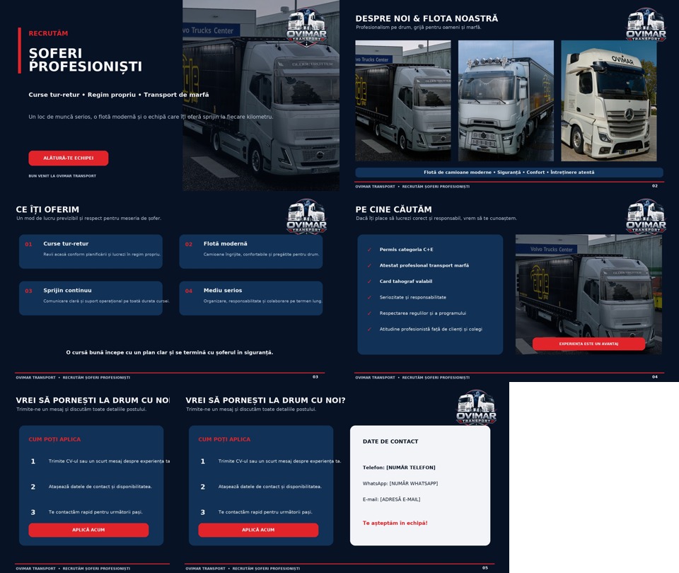 Previzualizare proiect OVIMAR Transport